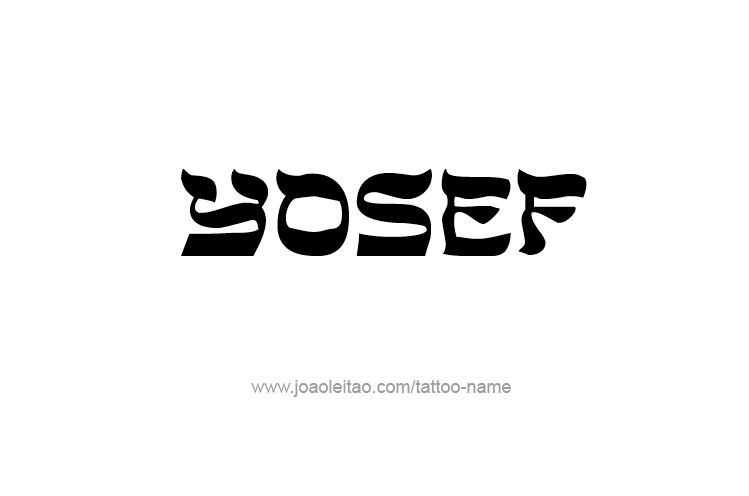 Tattoo Design  Name Yosef   