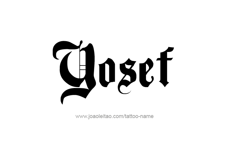 Tattoo Design  Name Yosef   