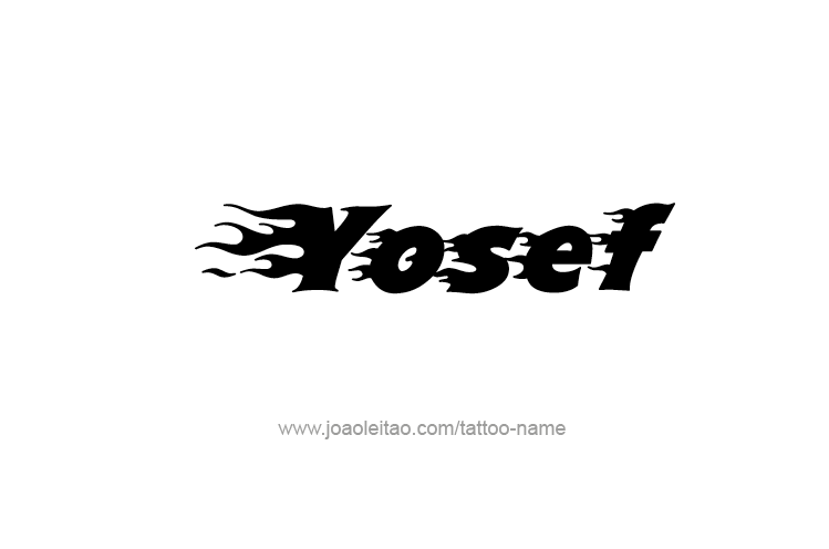 Tattoo Design  Name Yosef   