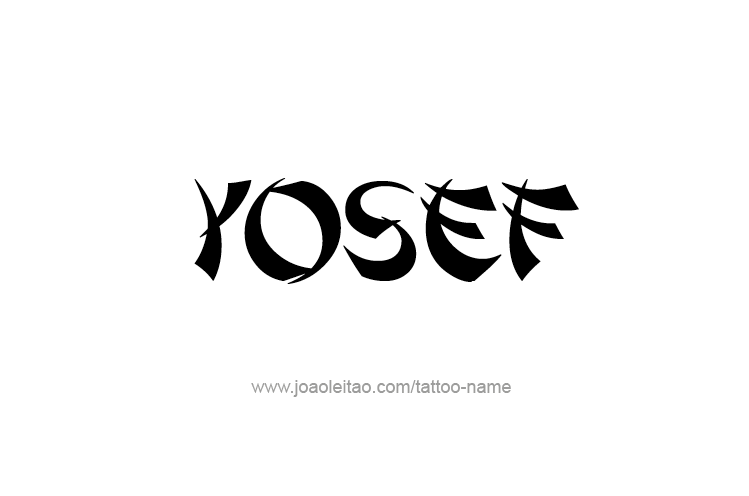 Tattoo Design  Name Yosef