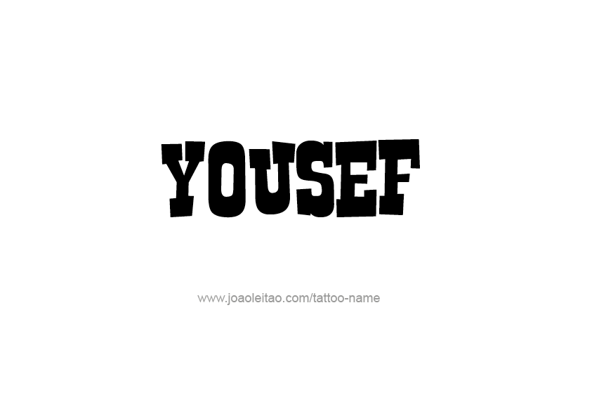 Tattoo Design  Name Yousef   