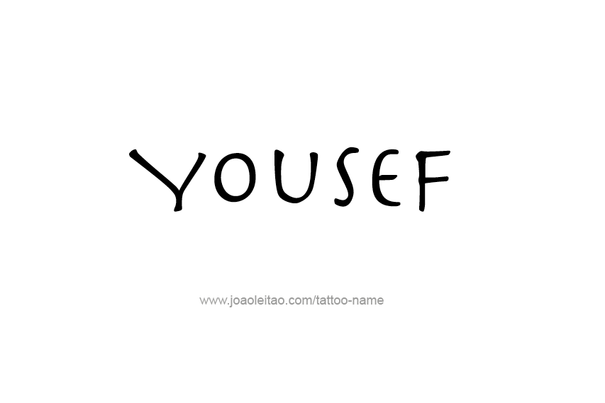 Tattoo Design  Name Yousef   