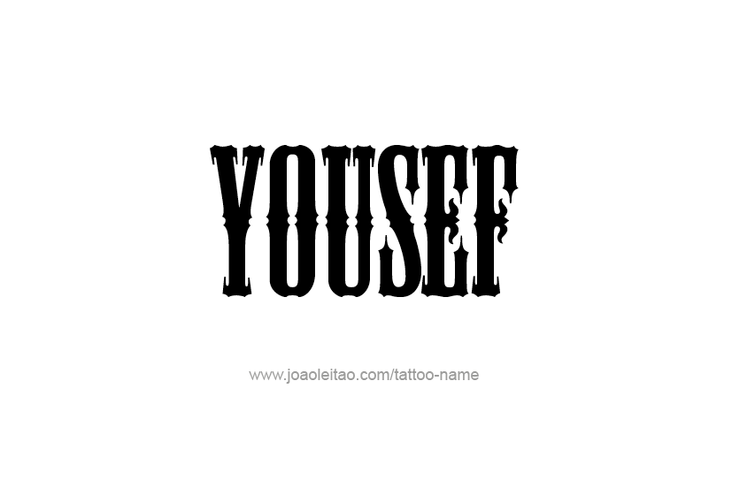 Tattoo Design  Name Yousef   