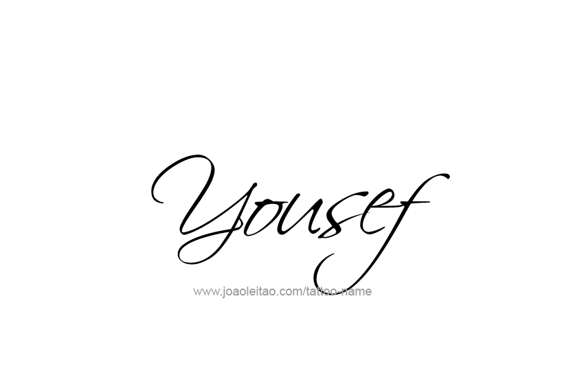 Tattoo Design  Name Yousef   