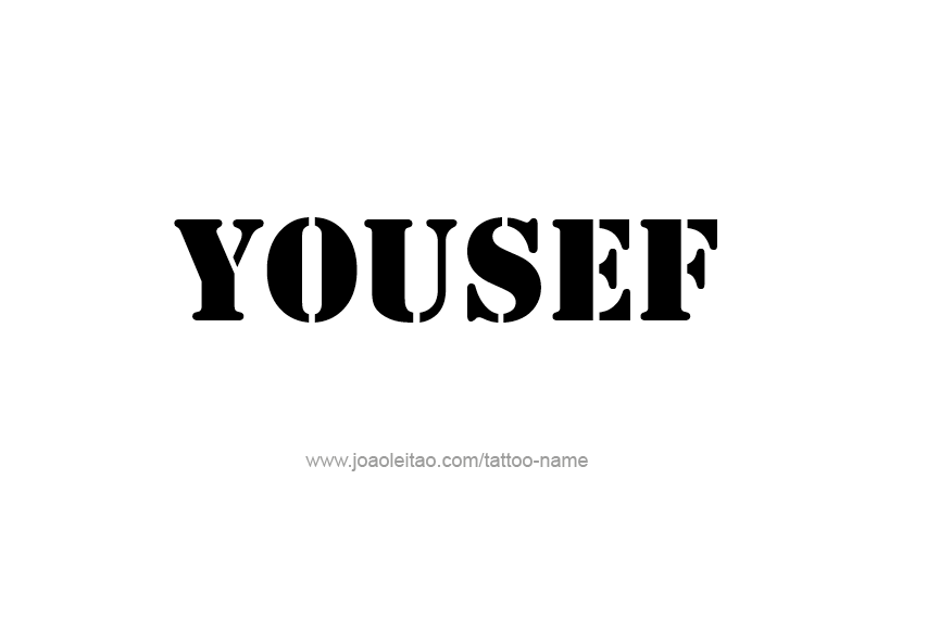 Tattoo Design  Name Yousef   