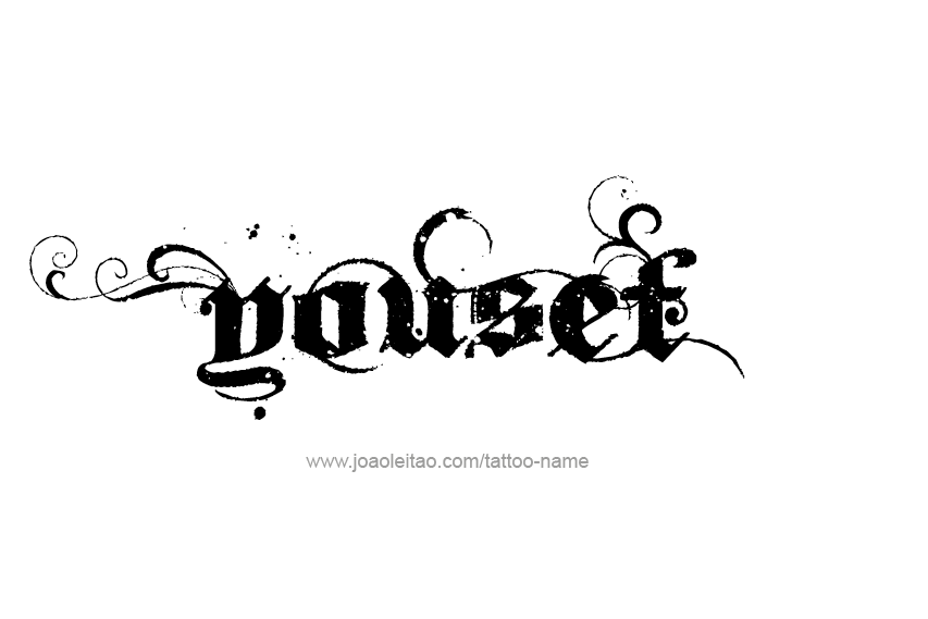 Tattoo Design  Name Yousef   