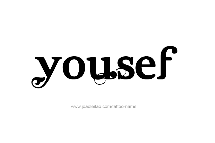 Tattoo Design  Name Yousef   