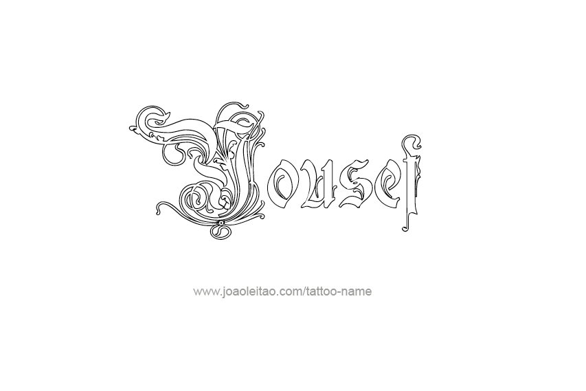 Tattoo Design  Name Yousef   