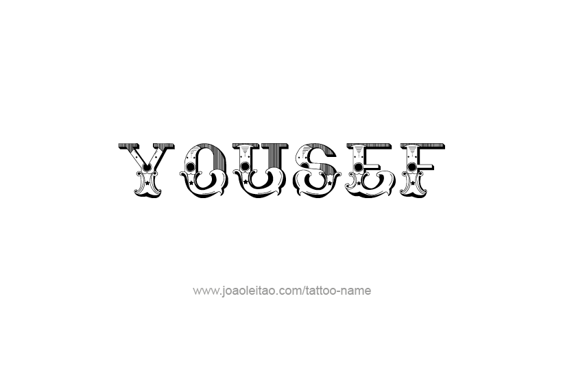 Tattoo Design  Name Yousef   