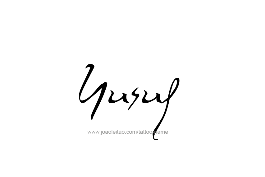 Tattoo Design  Name Yusuf   