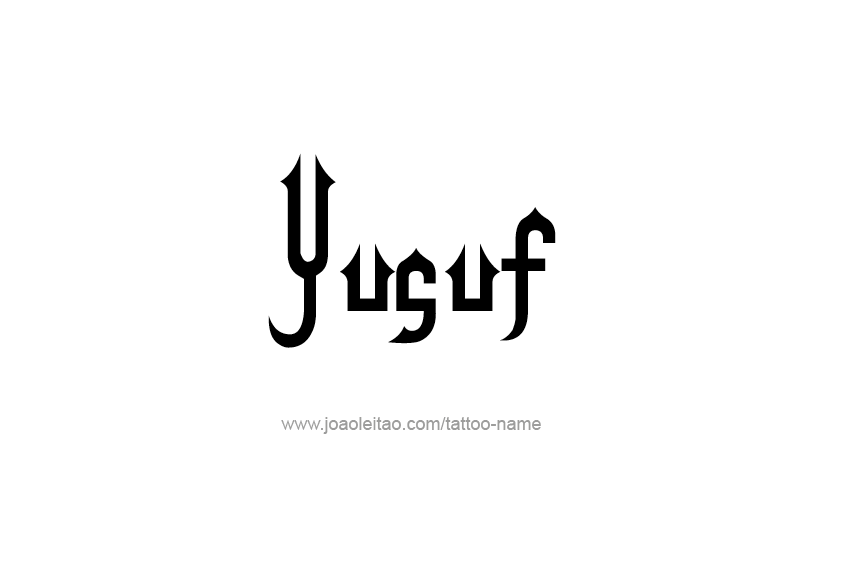 Tattoo Design  Name Yusuf   