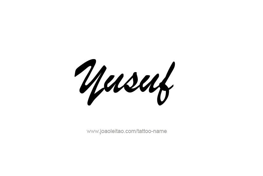 Tattoo Design  Name Yusuf   