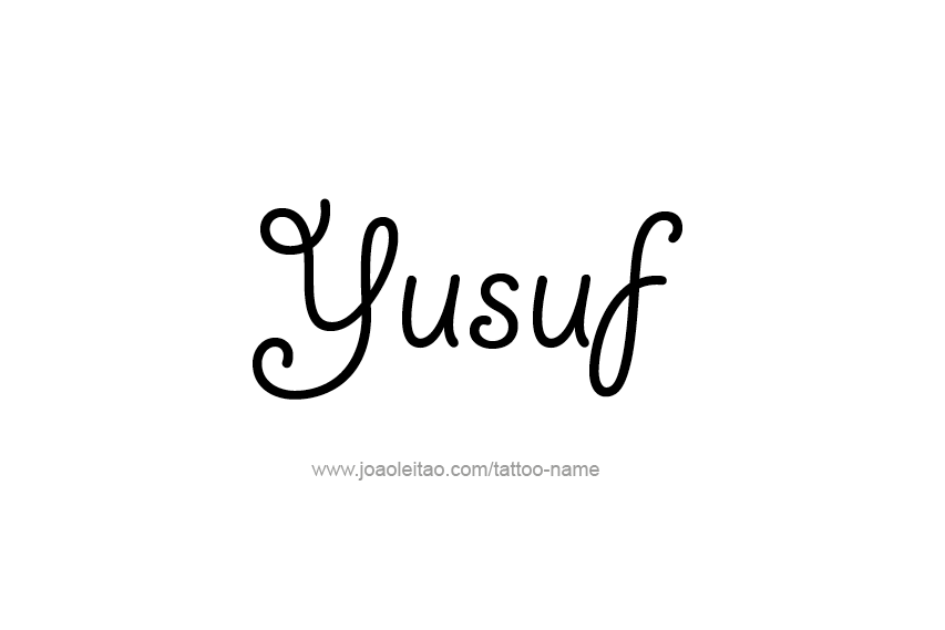 Tattoo Design  Name Yusuf   