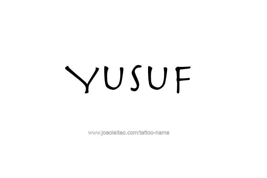 Tattoo Design  Name Yusuf   