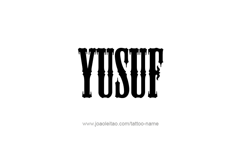 Tattoo Design  Name Yusuf   