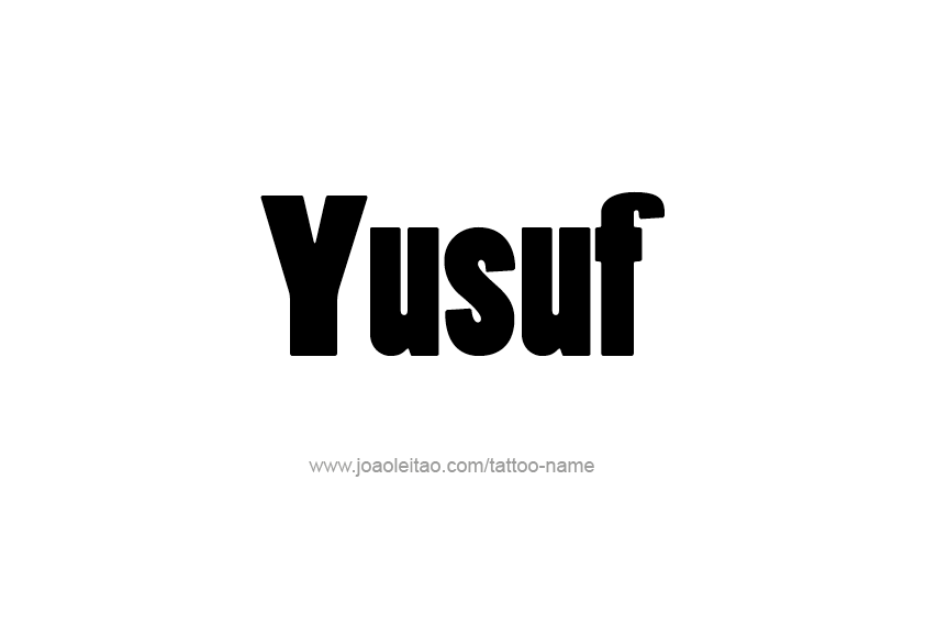 Tattoo Design  Name Yusuf   