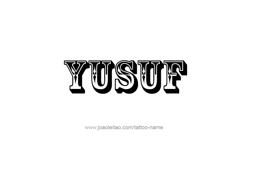 Tattoo Design  Name Yusuf   