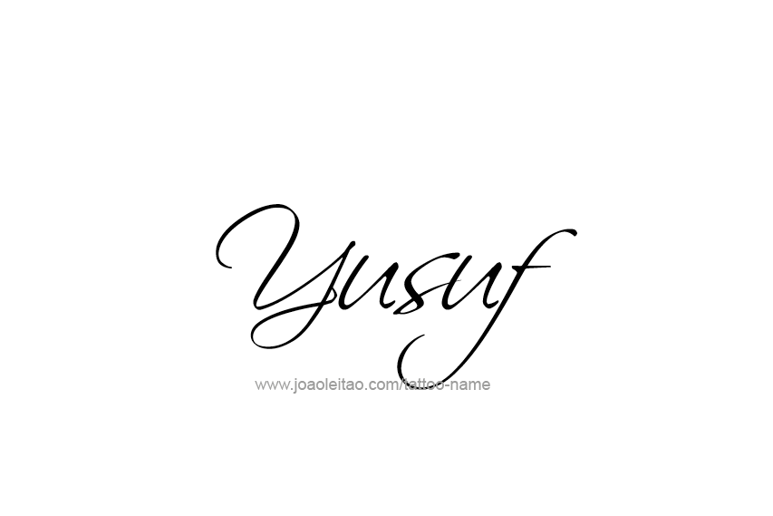 Tattoo Design  Name Yusuf   