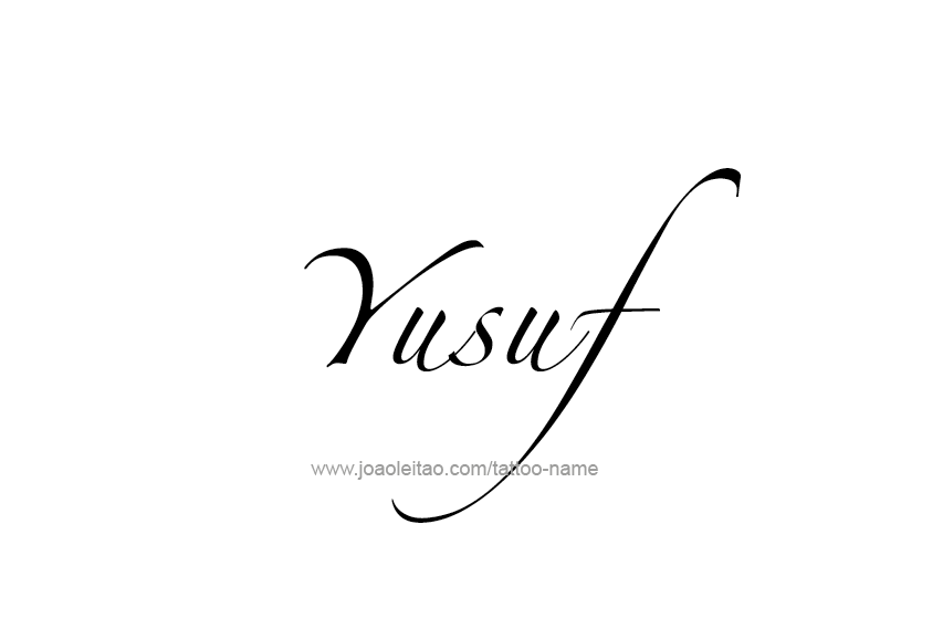 Tattoo Design  Name Yusuf   