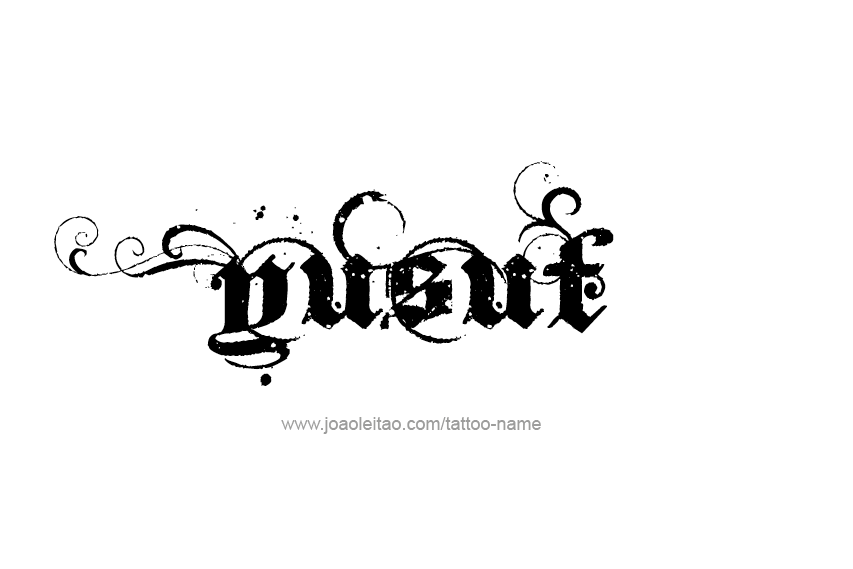 Tattoo Design  Name Yusuf   