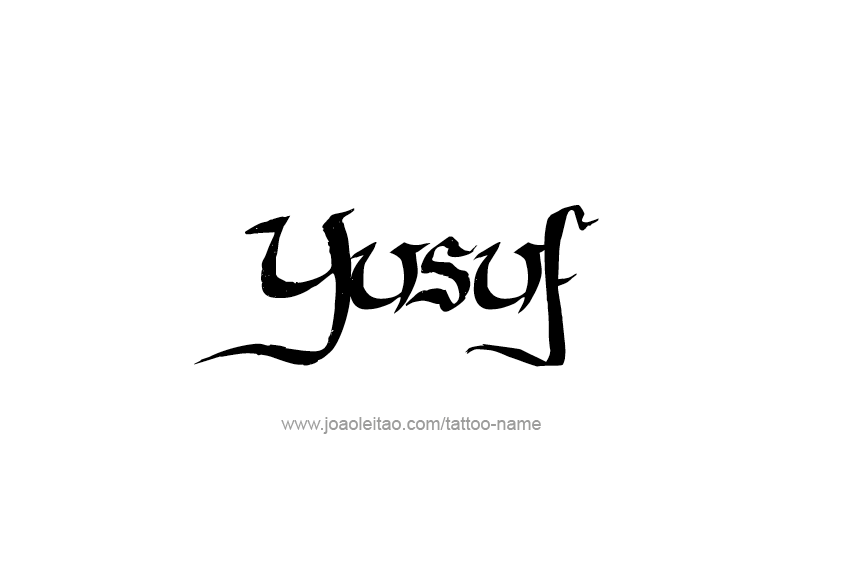 Tattoo Design  Name Yusuf   