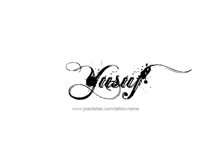 Tattoo Design  Name Yusuf   