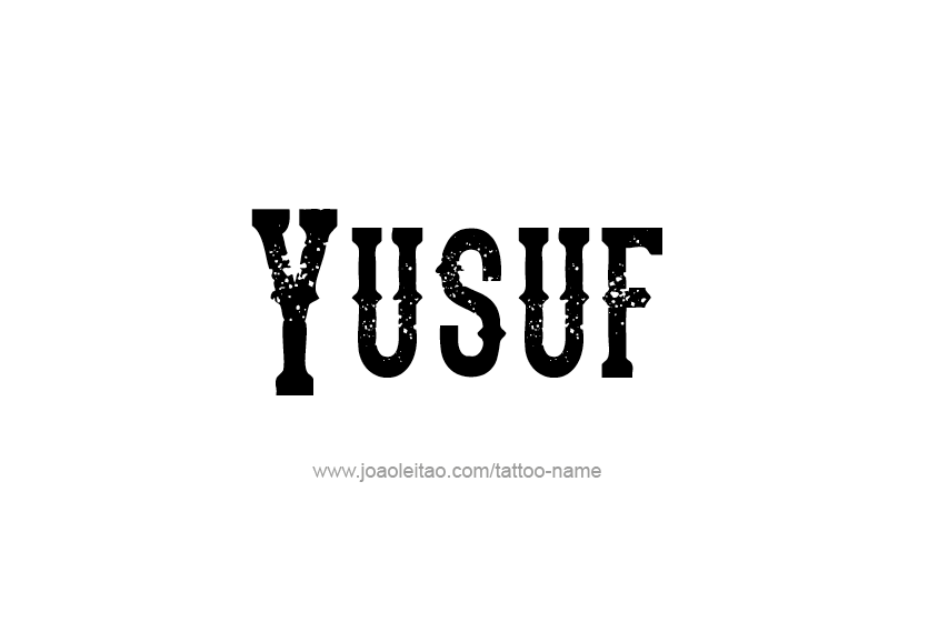 Tattoo Design  Name Yusuf   