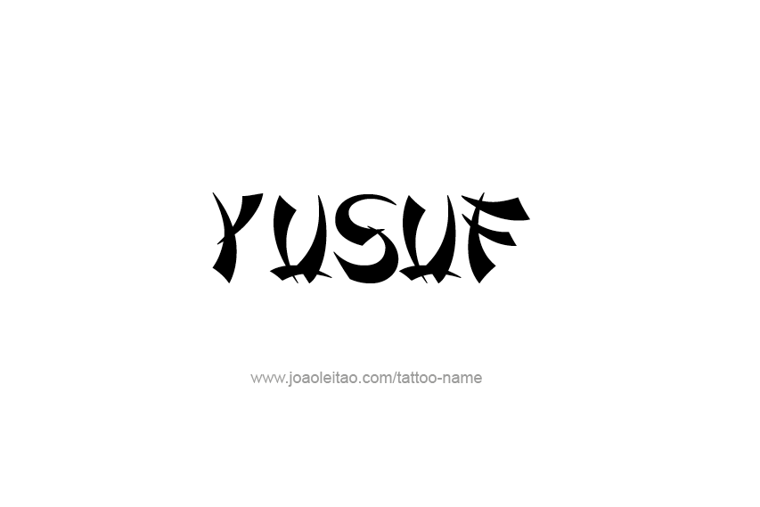 Tattoo Design  Name Yusuf