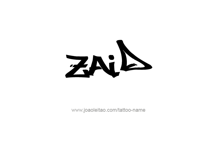 Tattoo Design  Name Zaid   