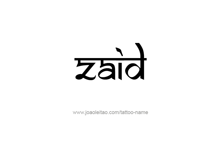 Tattoo Design  Name Zaid   