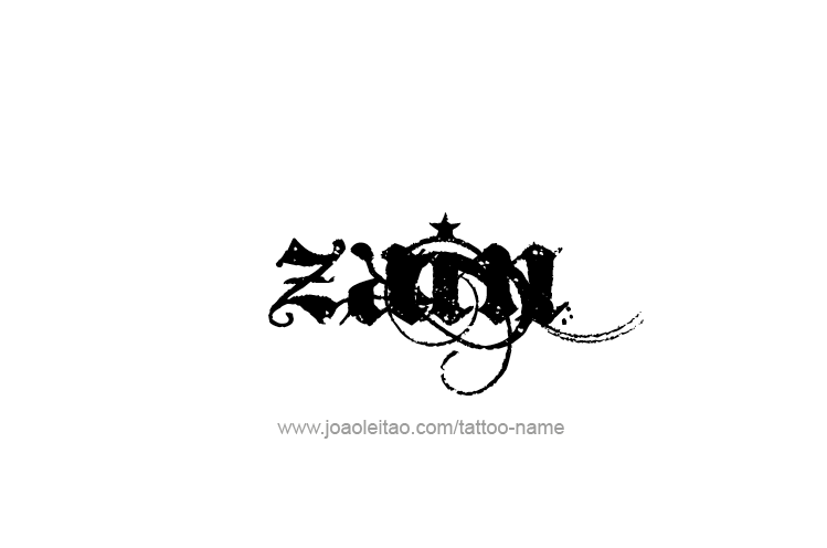 Tattoo Design  Name Zain   