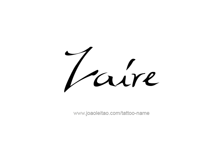 Tattoo Design  Name Zaire   