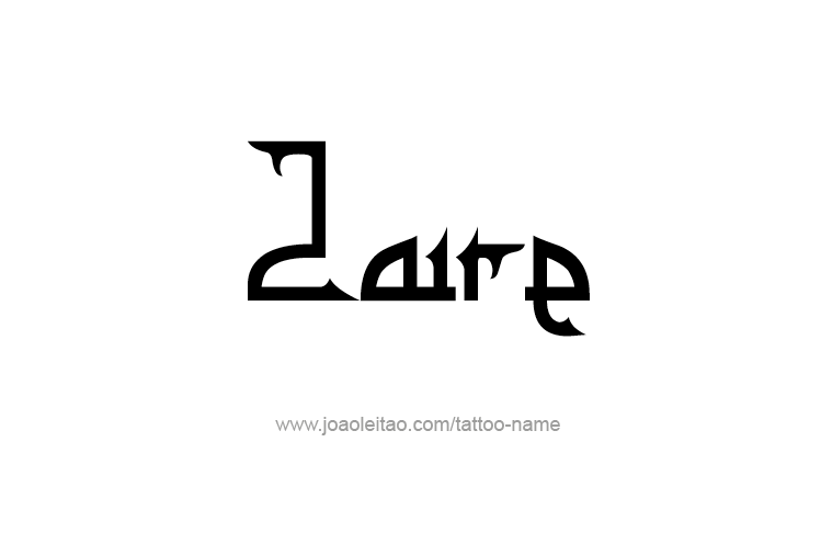 Tattoo Design  Name Zaire   