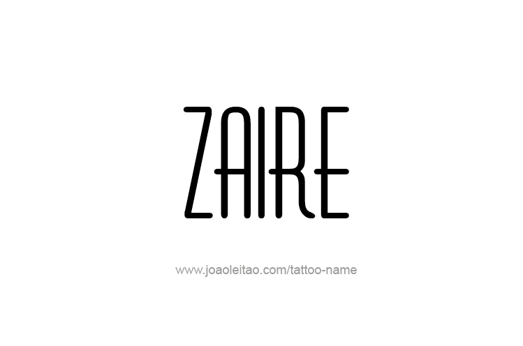 Tattoo Design  Name Zaire   