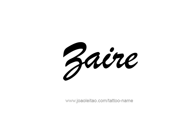 Tattoo Design  Name Zaire   