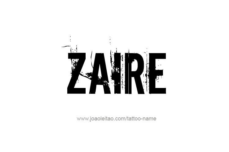 Tattoo Design  Name Zaire   