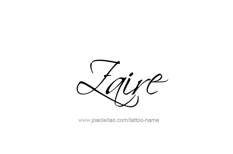 Tattoo Design  Name Zaire   