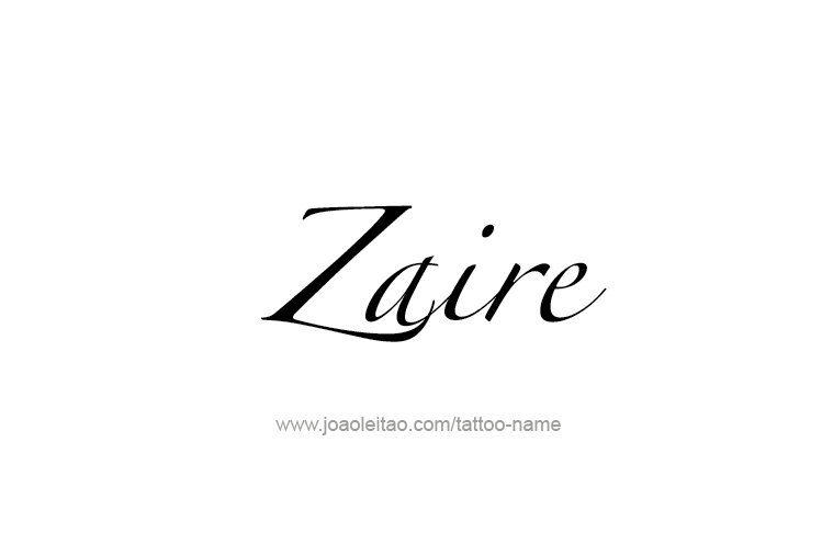 Tattoo Design  Name Zaire   