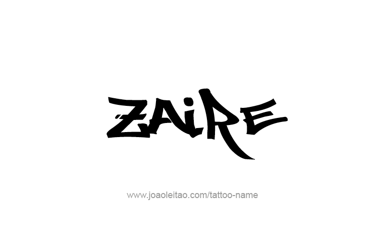 Tattoo Design  Name Zaire   