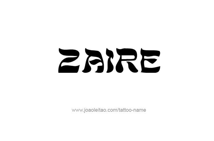 Tattoo Design  Name Zaire   