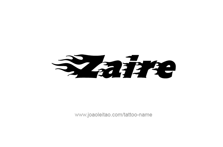 Tattoo Design  Name Zaire   