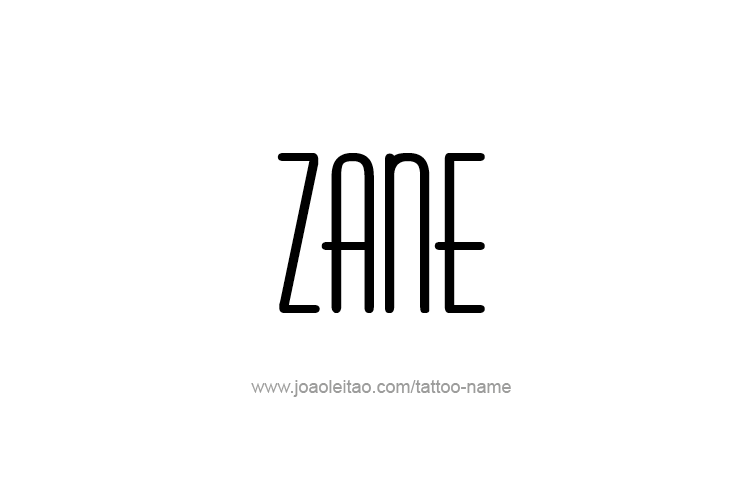 Tattoo Design  Name Zane   