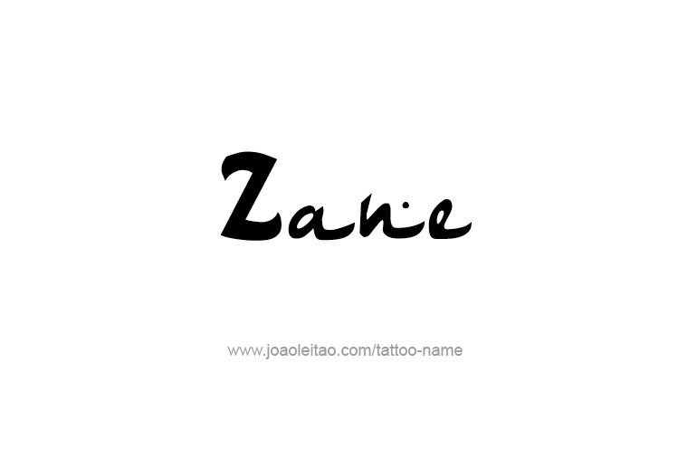 Tattoo Design  Name Zane   