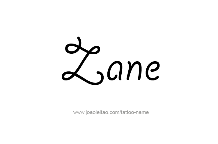 Tattoo Design  Name Zane   