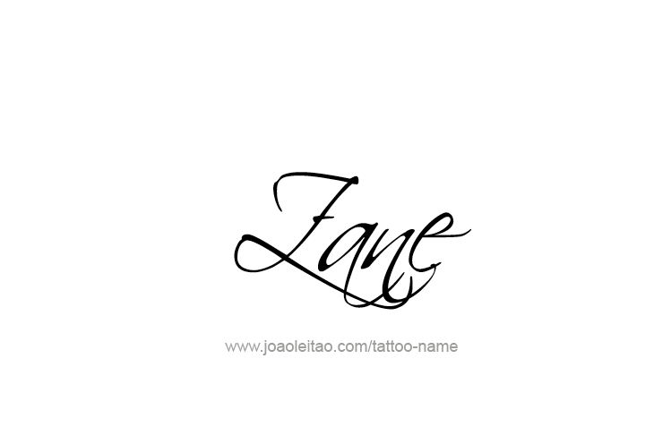 Tattoo Design  Name Zane   