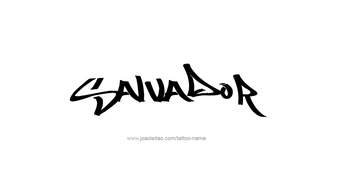 Tattoo Design  Name Salvador   