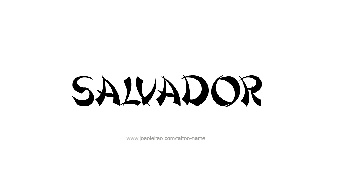 Tattoo Design  Name Salvador