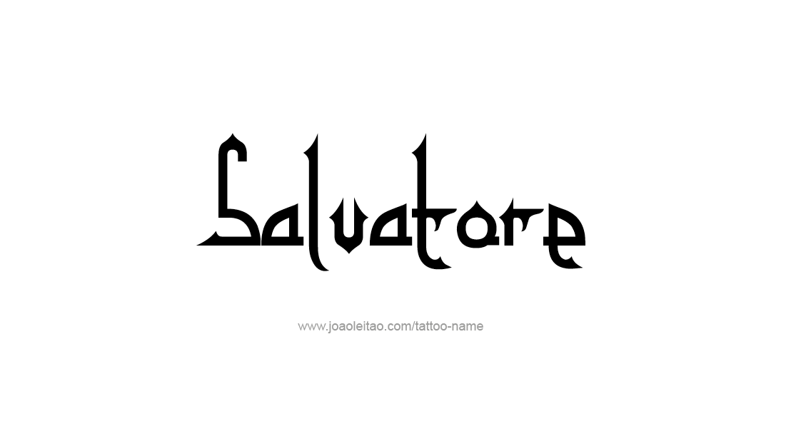 Tattoo Design  Name Salvatore   