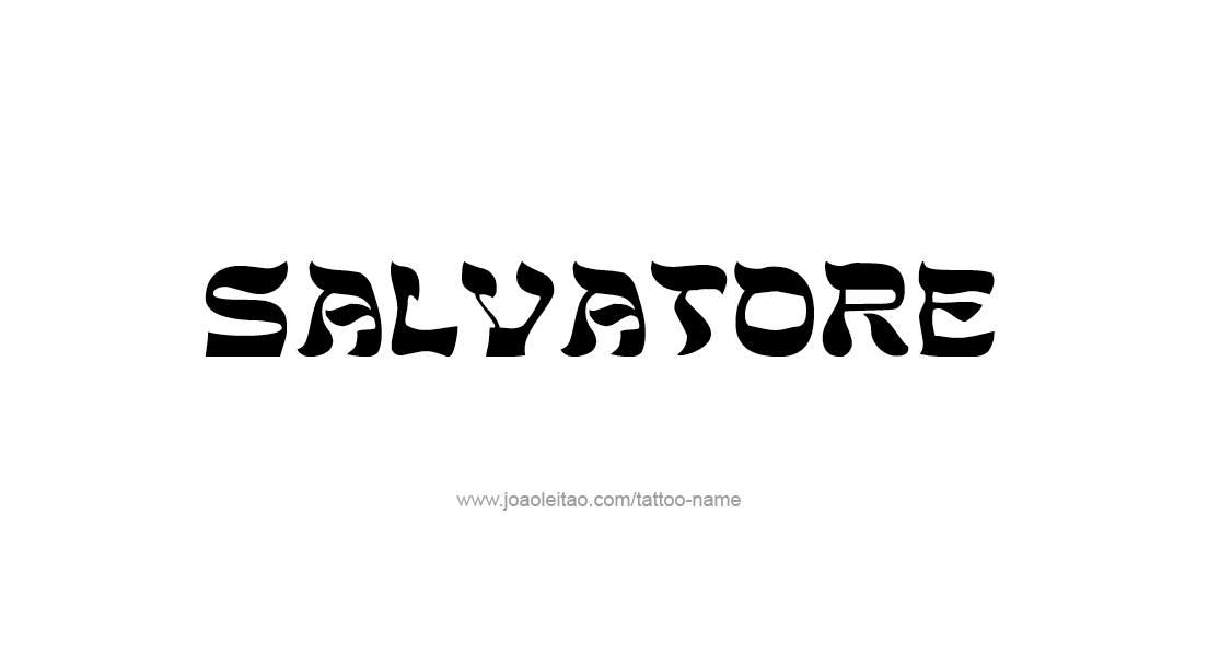 Tattoo Design  Name Salvatore   