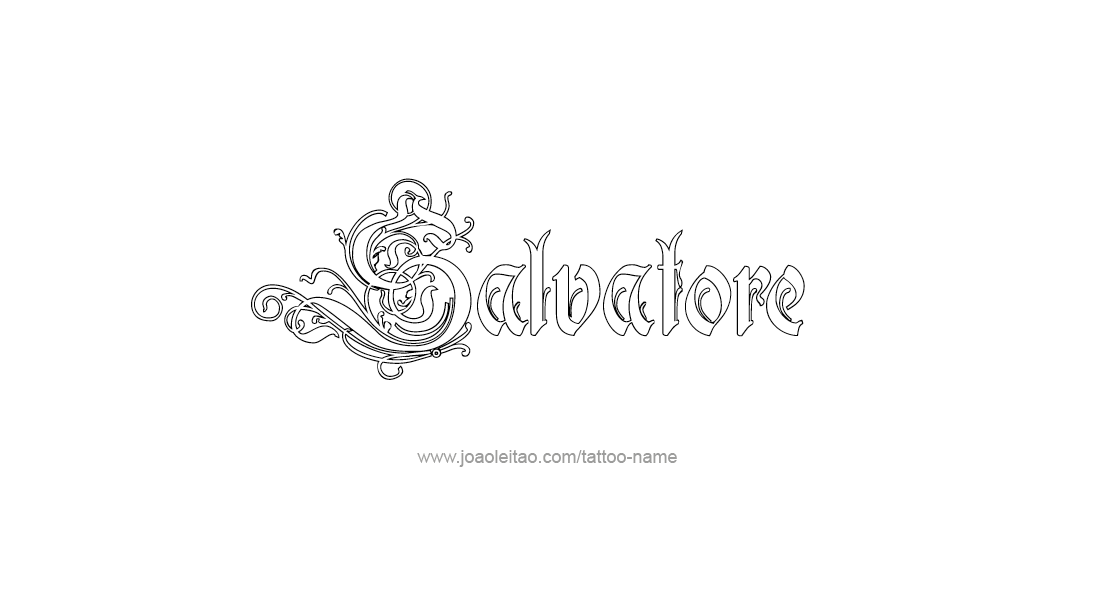 Tattoo Design  Name Salvatore   